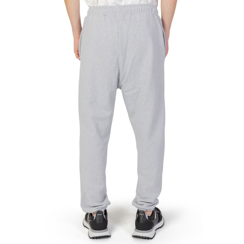 Gray Cotton Joggers (Workout Pants)-Underclub-LabelTerrace.com