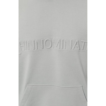 Gray Cotton Men Hoodie-Hinnominate-LabelTerrace.com