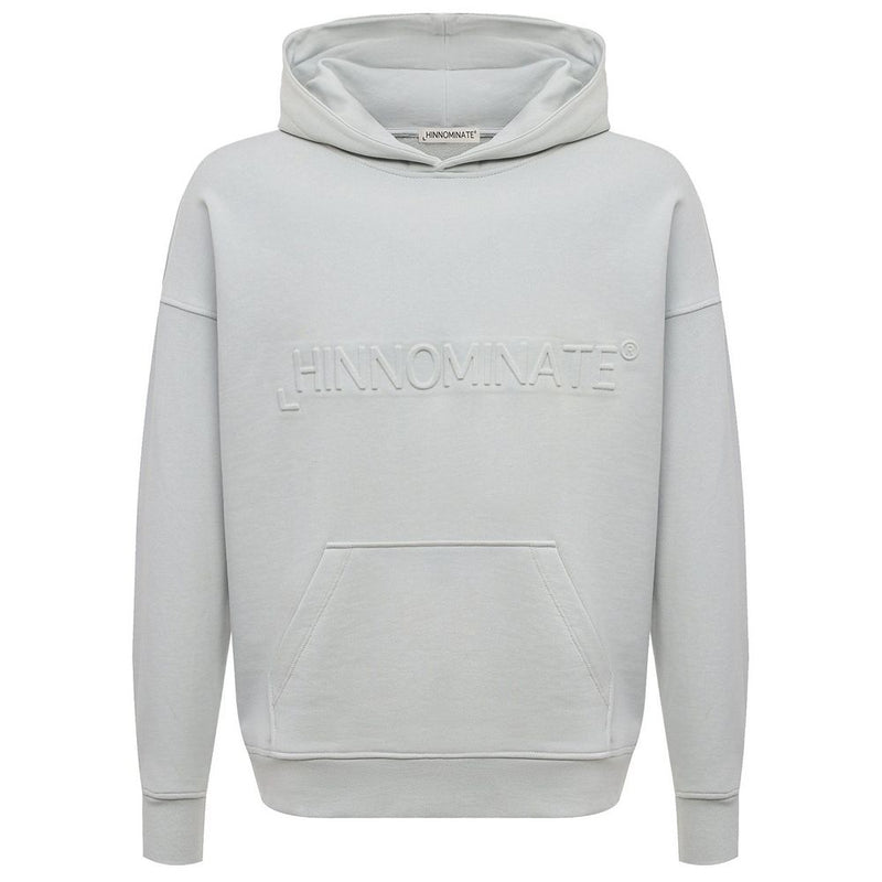Gray Cotton Men Hoodie-Hinnominate-LabelTerrace.com