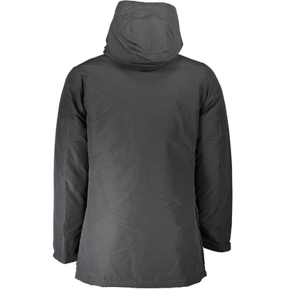 Gray Cotton Men Jacket