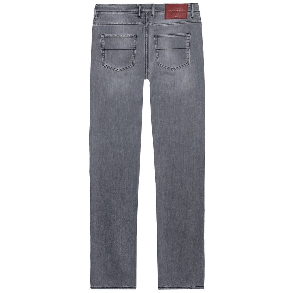 Gray Cotton Men Jeans-Tramarossa-LabelTerrace.com