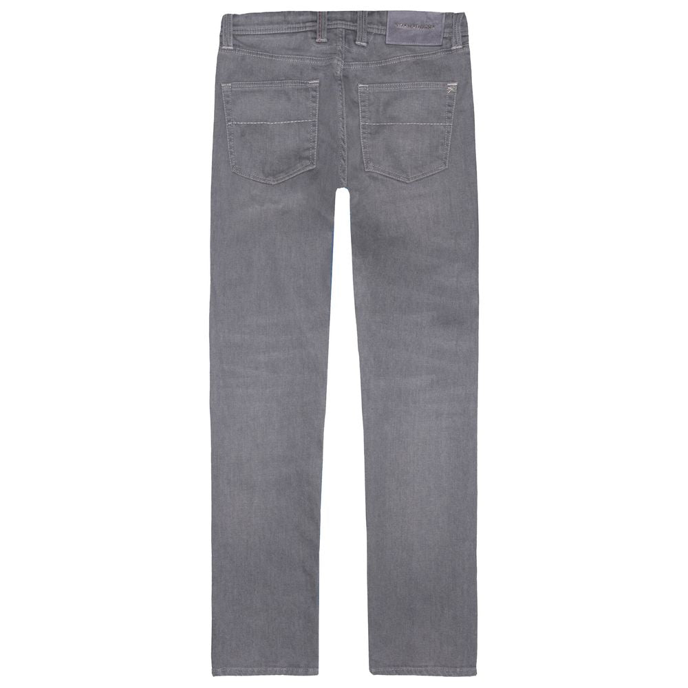 Gray Cotton Men Jeans-Tramarossa-LabelTerrace.com