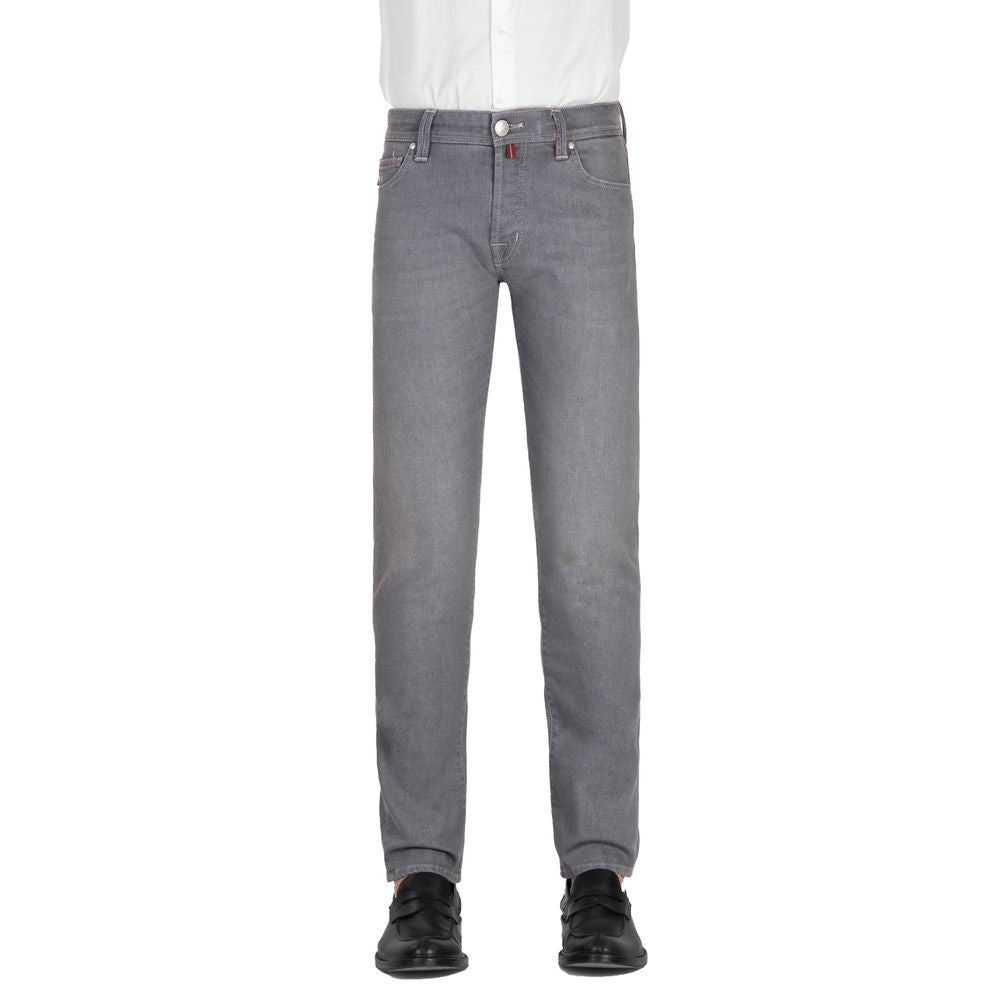 Gray Cotton Men Jeans-Tramarossa-LabelTerrace.com