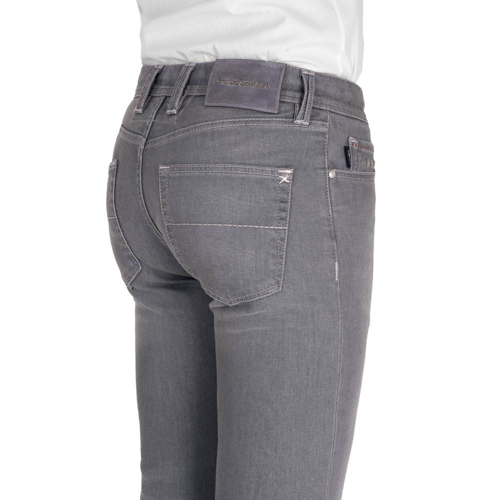 Gray Cotton Men Jeans-Tramarossa-LabelTerrace.com
