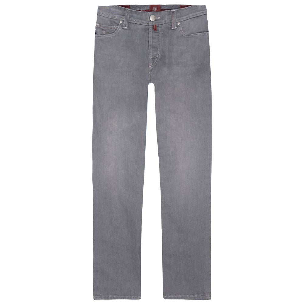Gray Cotton Men Jeans-Tramarossa-LabelTerrace.com