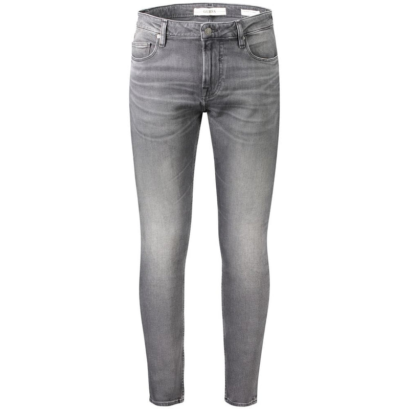 Gray Cotton Men Jeans
