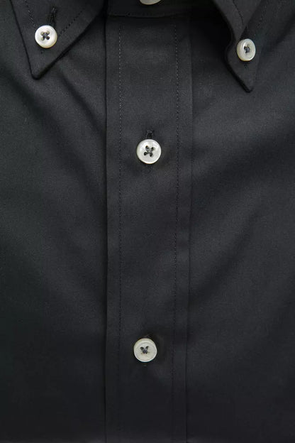 Gray Cotton Men Shirt-Robert Friedman-LabelTerrace.com