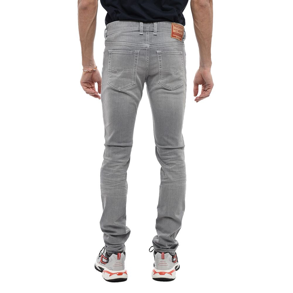 Gray Cotton Men Skinny Jean-Diesel-LabelTerrace.com