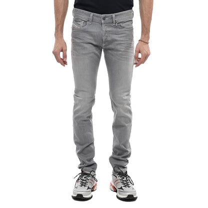 Gray Cotton Men Skinny Jean-Diesel-LabelTerrace.com