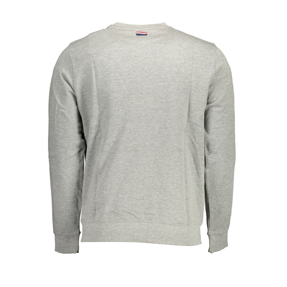 Gray Cotton Men Sweater-U.S. POLO ASSN.-LabelTerrace.com