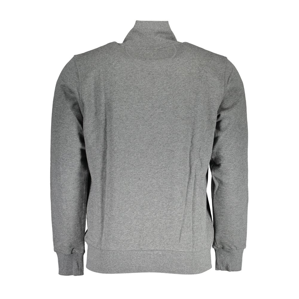 Gray Cotton Men Sweater-La Martina-LabelTerrace.com