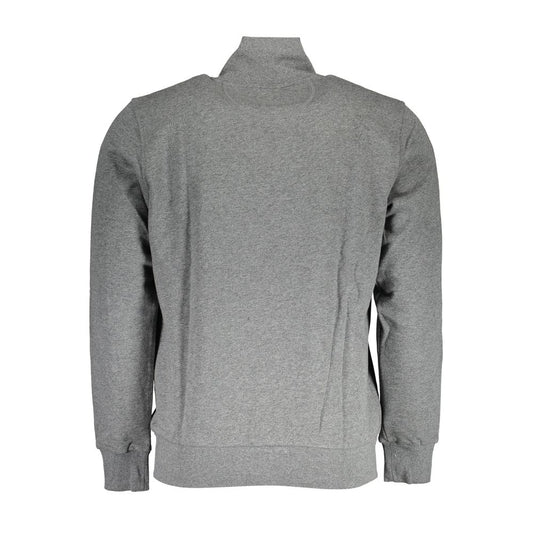 Gray Cotton Men Sweater-La Martina-LabelTerrace.com