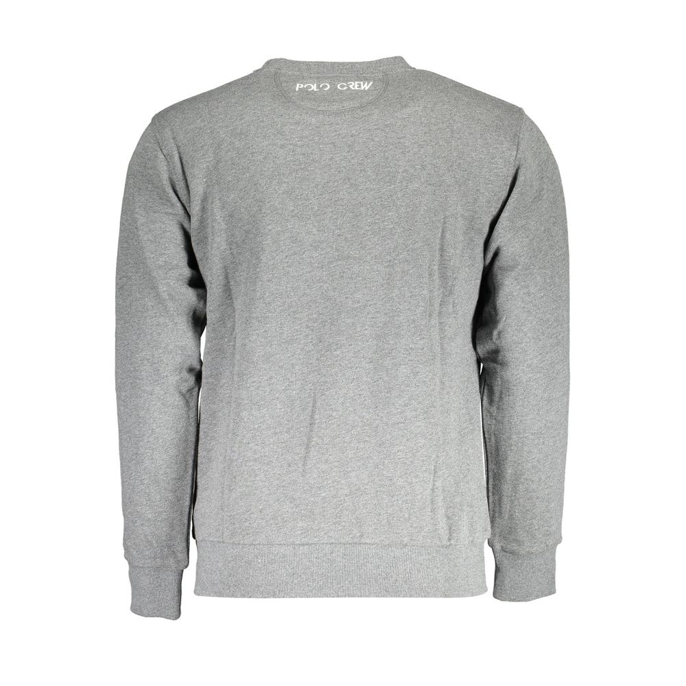 Gray Cotton Men Sweater-La Martina-LabelTerrace.com