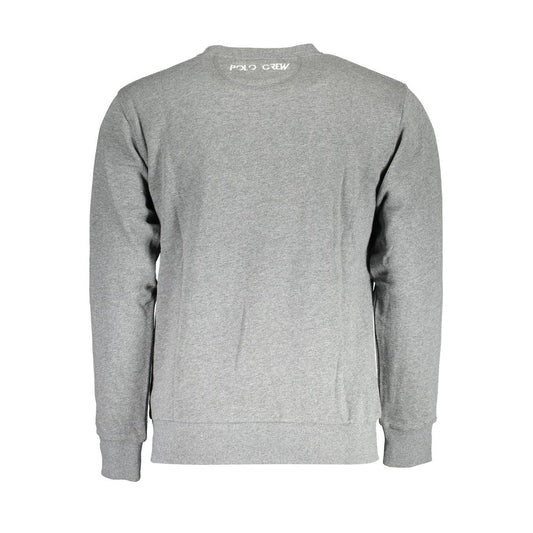 Gray Cotton Men Sweater-La Martina-LabelTerrace.com