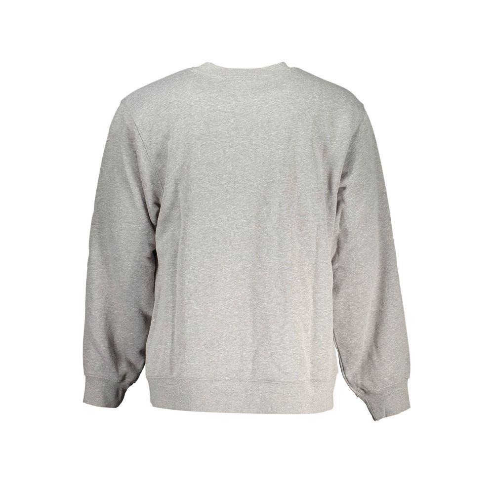 Gray Cotton Men Sweater-Vans-LabelTerrace.com