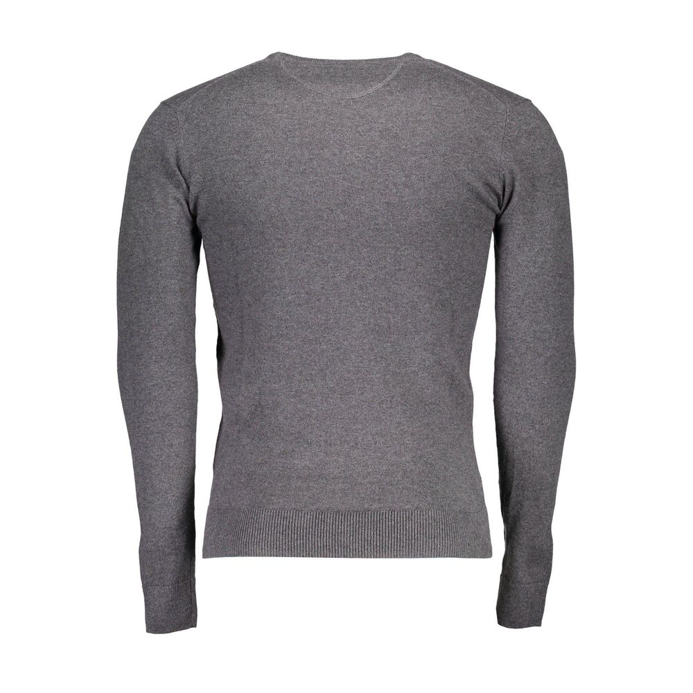 Gray Cotton Men Sweater-U.S. POLO ASSN.-LabelTerrace.com