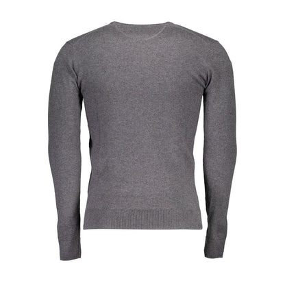 Gray Cotton Men Sweater-U.S. POLO ASSN.-LabelTerrace.com