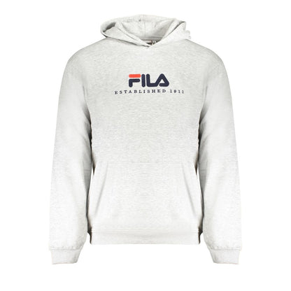 Gray Cotton Men Sweater-Fila-LabelTerrace.com