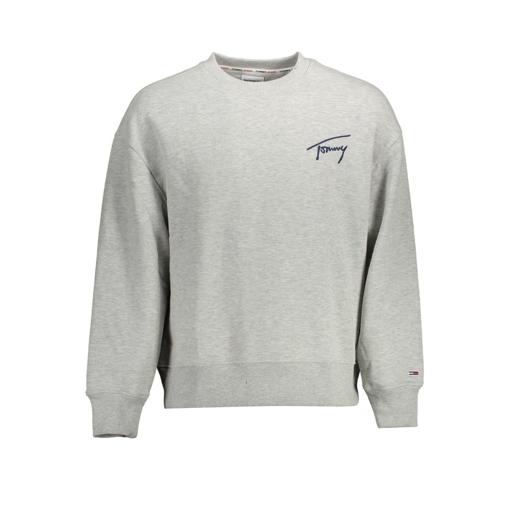 Gray Cotton Men Sweater-Tommy Hilfiger-LabelTerrace.com