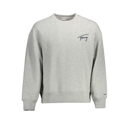 Gray Cotton Men Sweater-Tommy Hilfiger-LabelTerrace.com