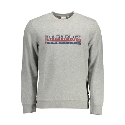 Gray Cotton Men Sweater-Napapijri-LabelTerrace.com
