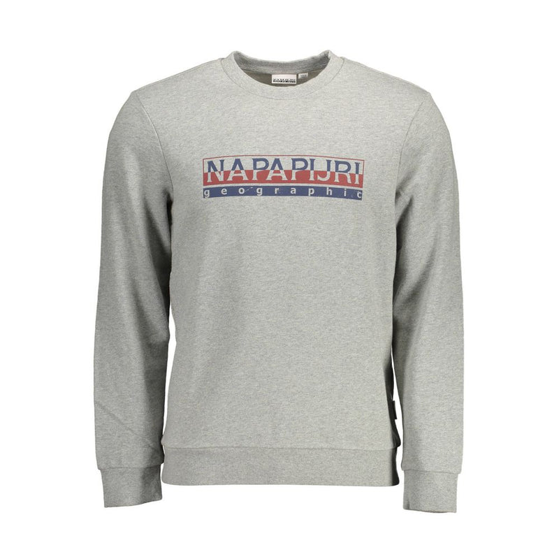 Gray Cotton Men Sweater-Napapijri-LabelTerrace.com