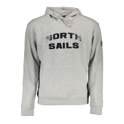 Gray Cotton Men Sweater-North Sails-LabelTerrace.com