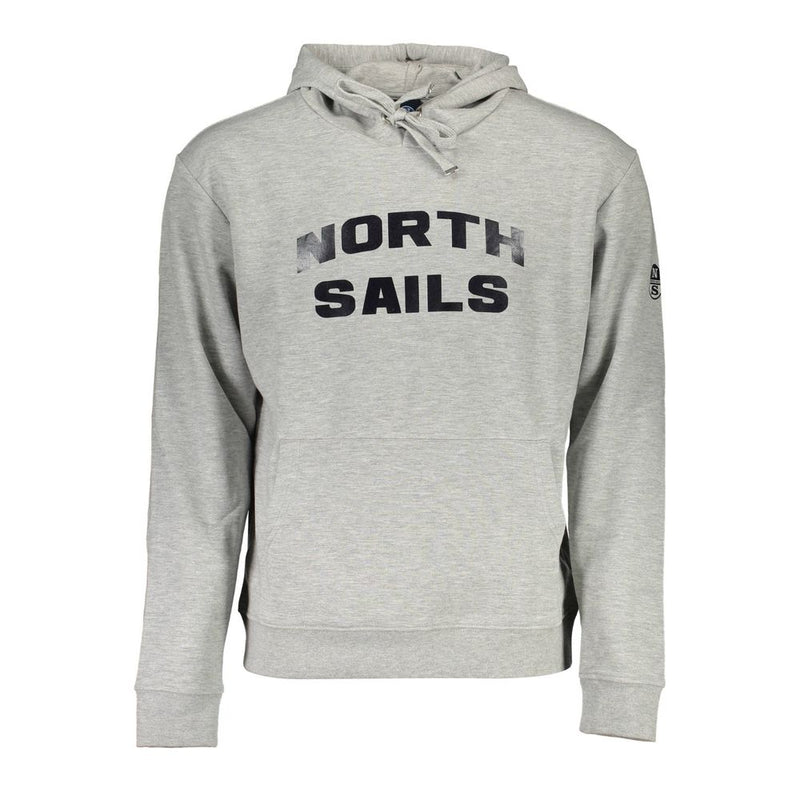 Gray Cotton Men Sweater-North Sails-LabelTerrace.com