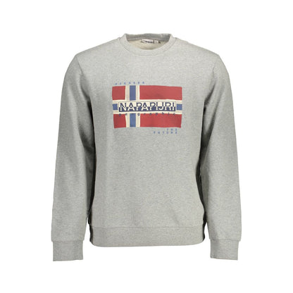 Gray Cotton Men Sweater-Napapijri-LabelTerrace.com