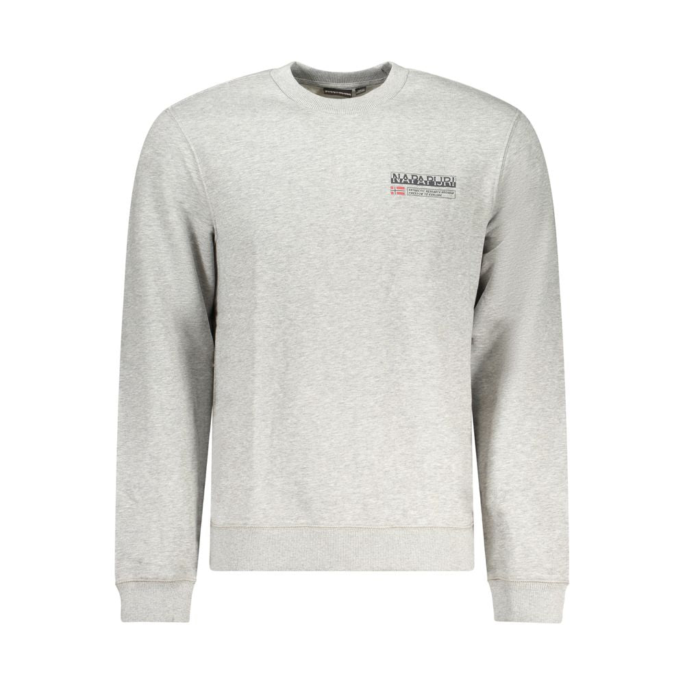 Gray Cotton Men Sweater-Napapijri-LabelTerrace.com