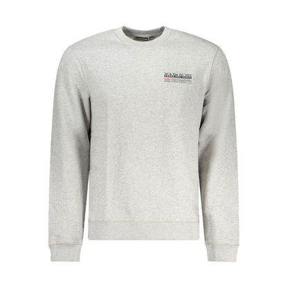 Gray Cotton Men Sweater-Napapijri-LabelTerrace.com