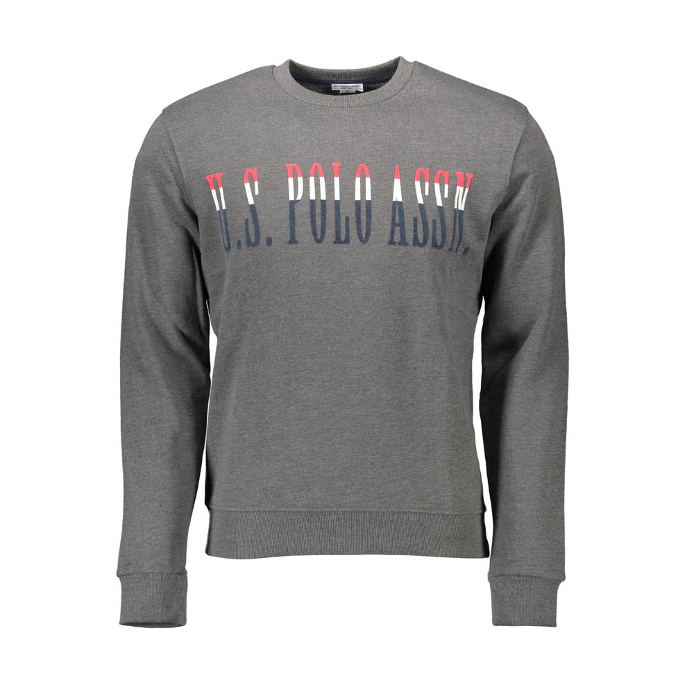 Gray Cotton Men Sweater-U.S. POLO ASSN.-LabelTerrace.com