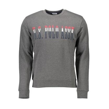 Gray Cotton Men Sweater-U.S. POLO ASSN.-LabelTerrace.com