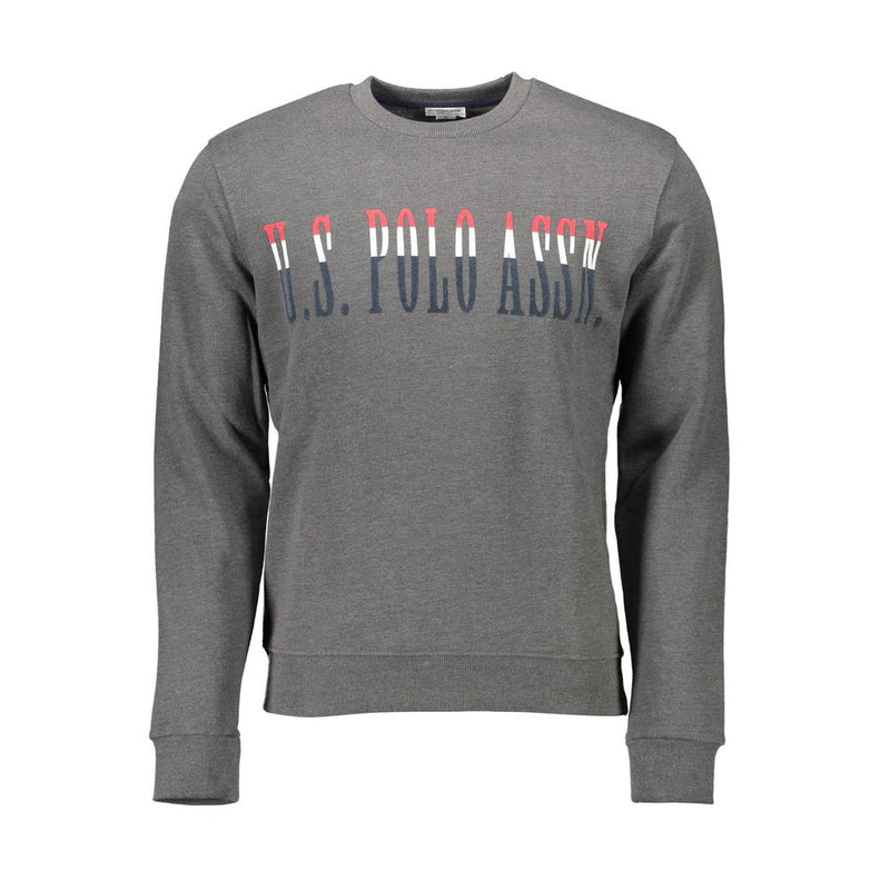 Gray Cotton Men Sweater-U.S. POLO ASSN.-LabelTerrace.com