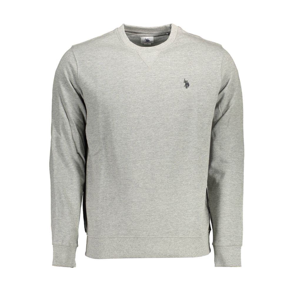 Gray Cotton Men Sweater-U.S. POLO ASSN.-LabelTerrace.com