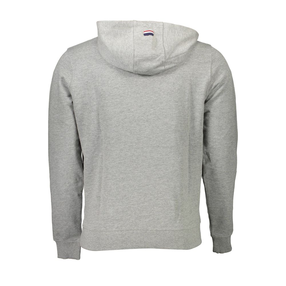 Gray Cotton Men Sweatshirt-U.S. POLO ASSN.-LabelTerrace.com