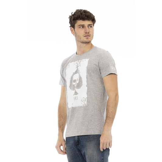 Gray Cotton Men T-Shirt-Trussardi Action-LabelTerrace.com