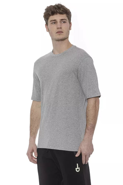 Gray Cotton Men T-Shirt-Tond-LabelTerrace.com