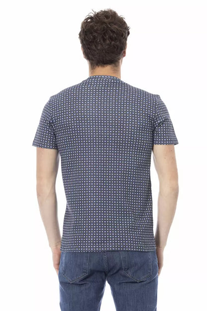 Gray Cotton Men T-Shirt-Baldinini Trend-LabelTerrace.com