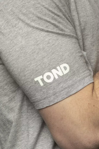 Gray Cotton Men T-Shirt-Tond-LabelTerrace.com