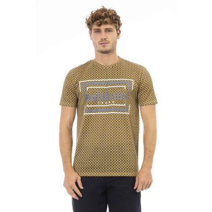 Gray Cotton Men T-Shirt-Baldinini Trend-LabelTerrace.com