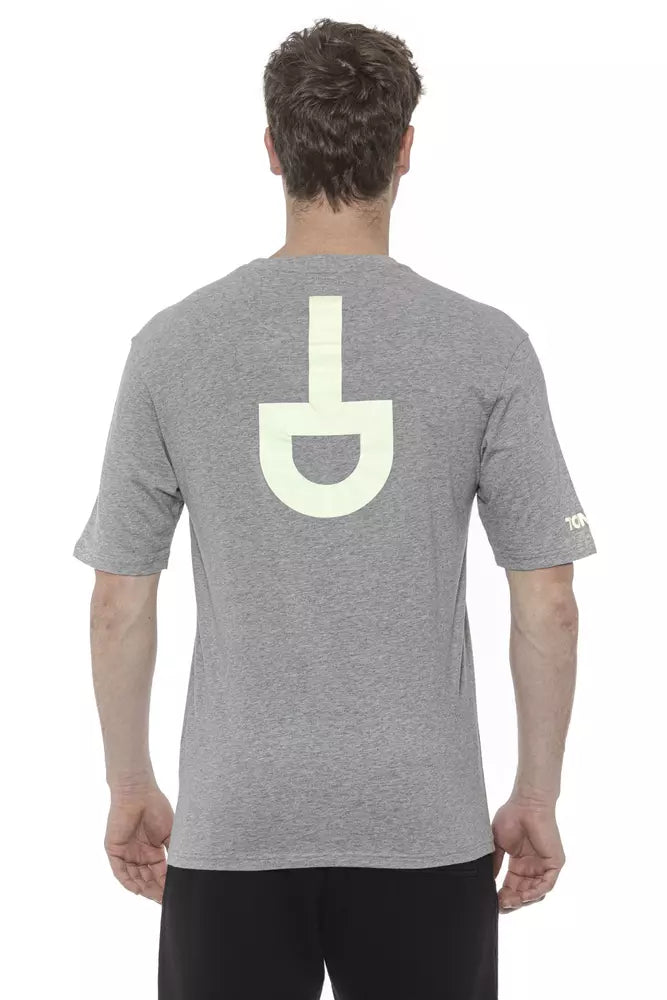 Gray Cotton Men T-Shirt-Tond-LabelTerrace.com
