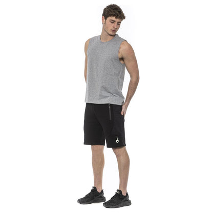 Gray Cotton Men Tank Top-Tond-LabelTerrace.com