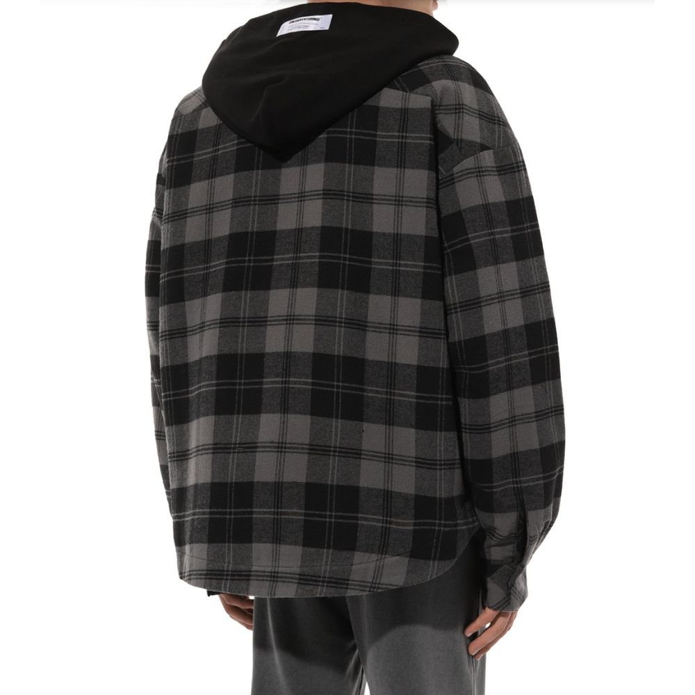 Gray Cotton Men's Jacket-Diego Venturino-LabelTerrace.com