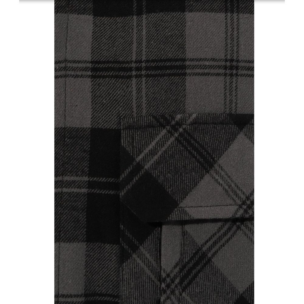 Gray Cotton Men's Jacket-Diego Venturino-LabelTerrace.com