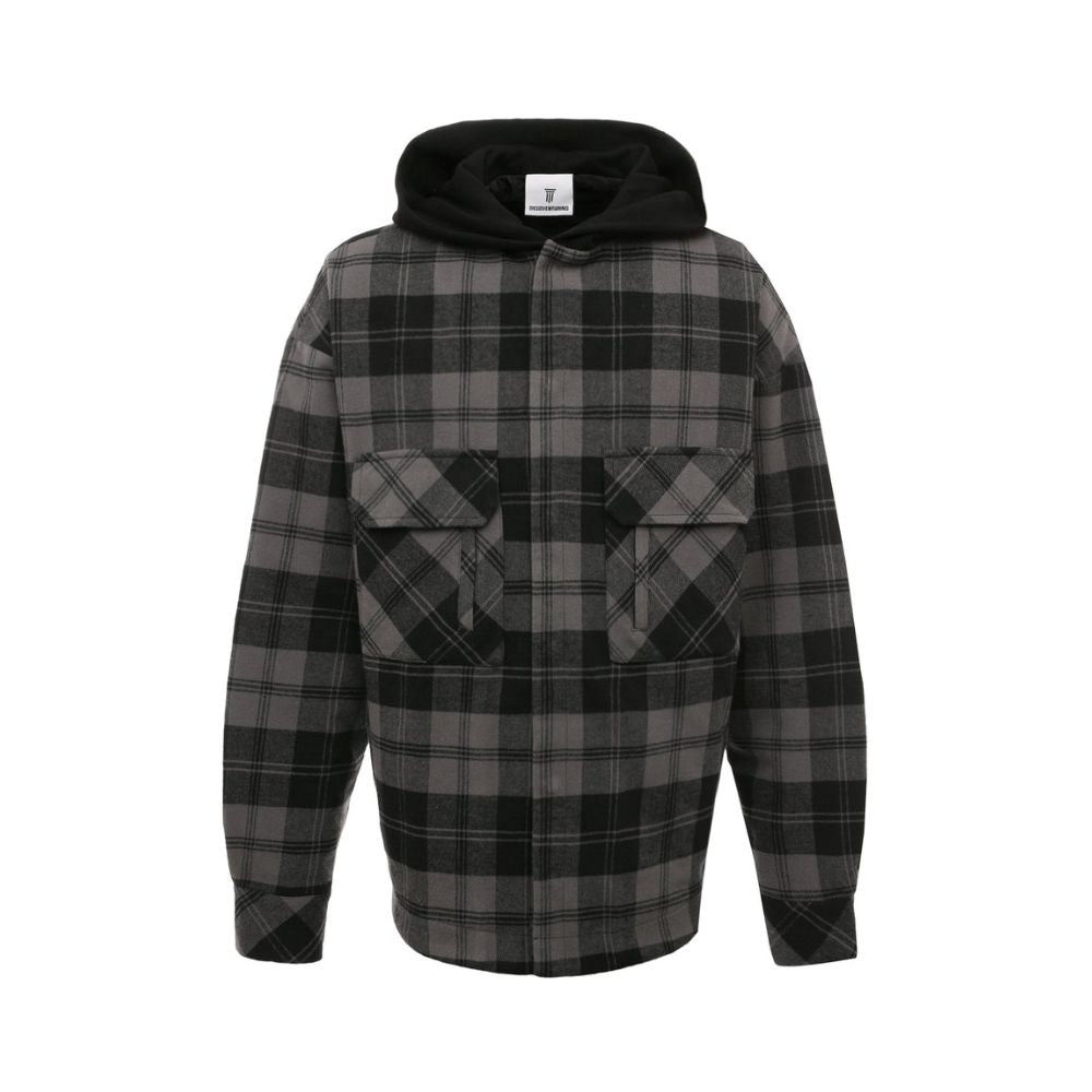 Gray Cotton Men's Jacket-Diego Venturino-LabelTerrace.com