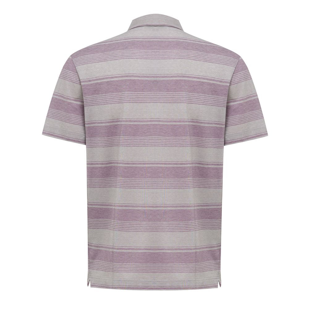 Gray Cotton Polo Shirt-Canali-LabelTerrace.com