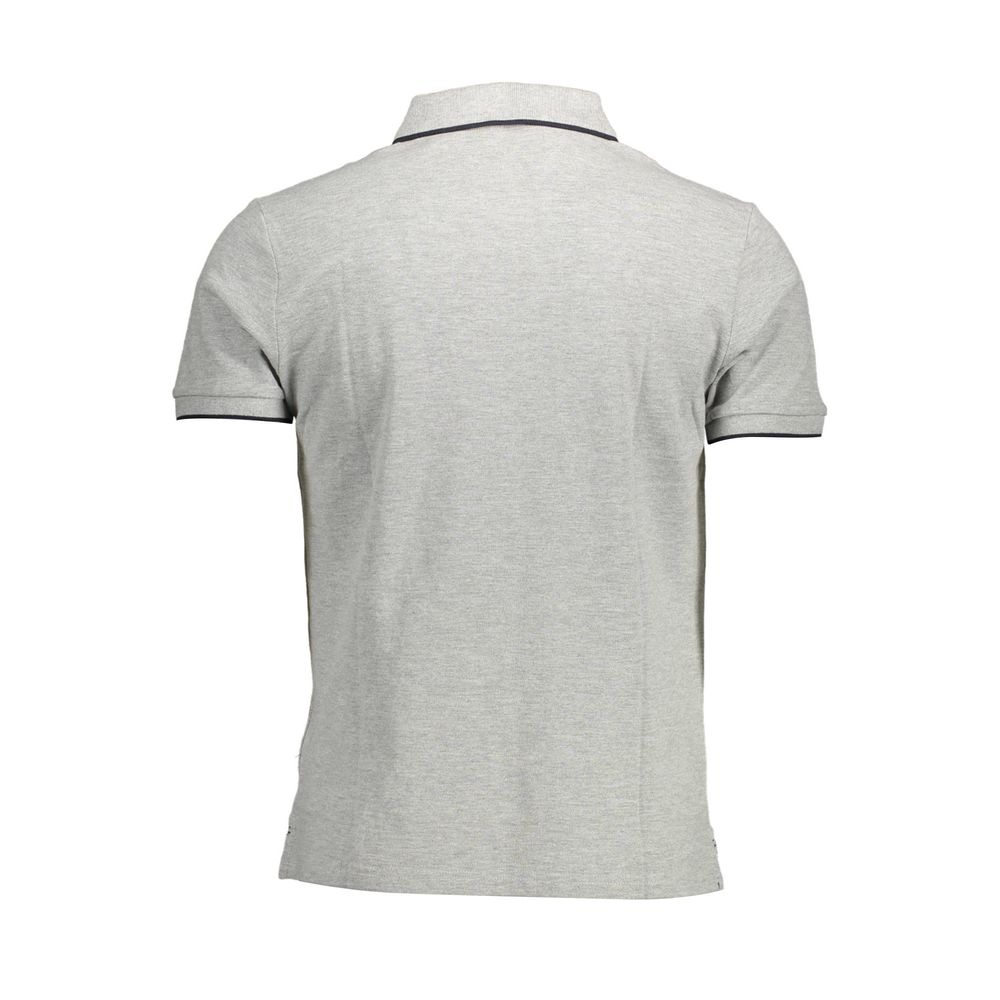 Gray Cotton Polo Shirt-North Sails-LabelTerrace.com