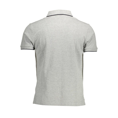 Gray Cotton Polo Shirt-North Sails-LabelTerrace.com