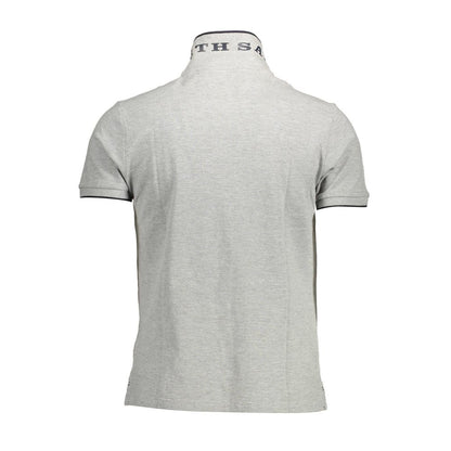 Gray Cotton Polo Shirt-North Sails-LabelTerrace.com